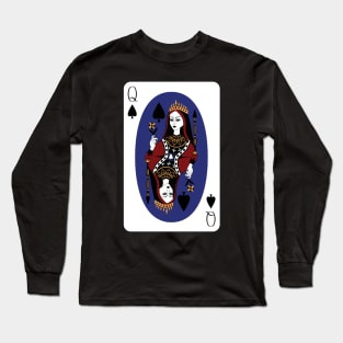 Queen of Spades Illustration Long Sleeve T-Shirt